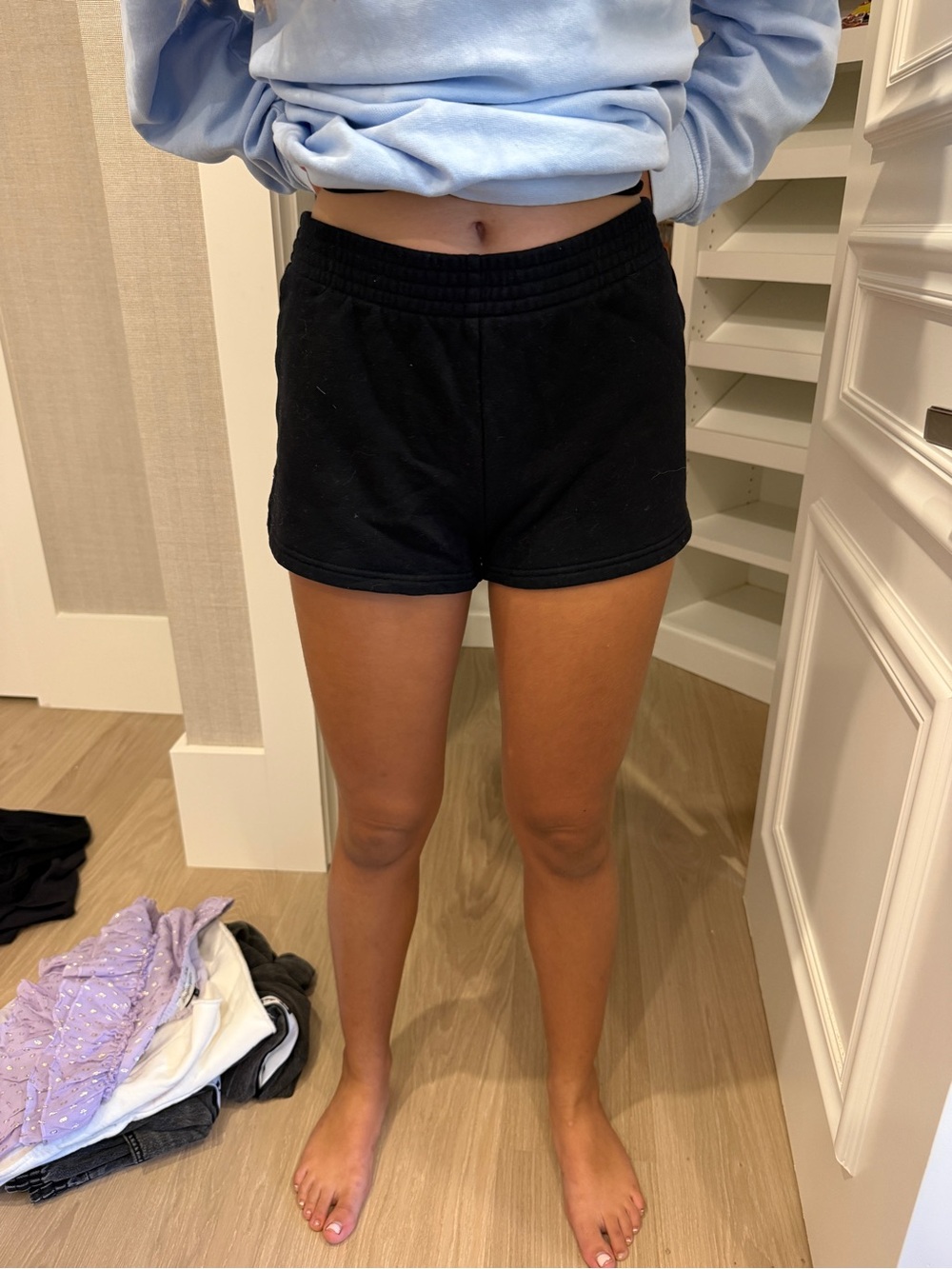 TNA Black Athletic Lounge Shorts
